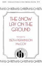 The Snow Lay on the Ground SA choral sheet music cover